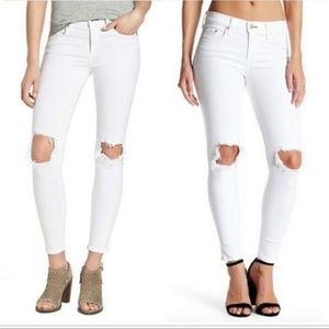 Rag & Bone Distressed Ripped Skinny Jeans “Capri”